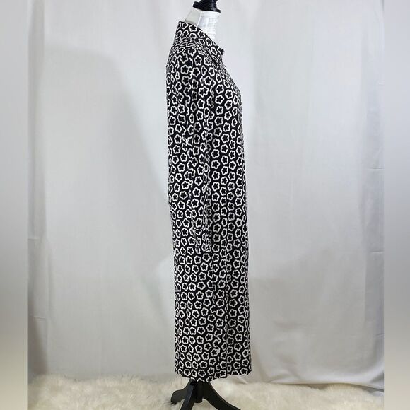 Tory Burch floral-print midi shirtdress size 12 - Picture 8 of 10